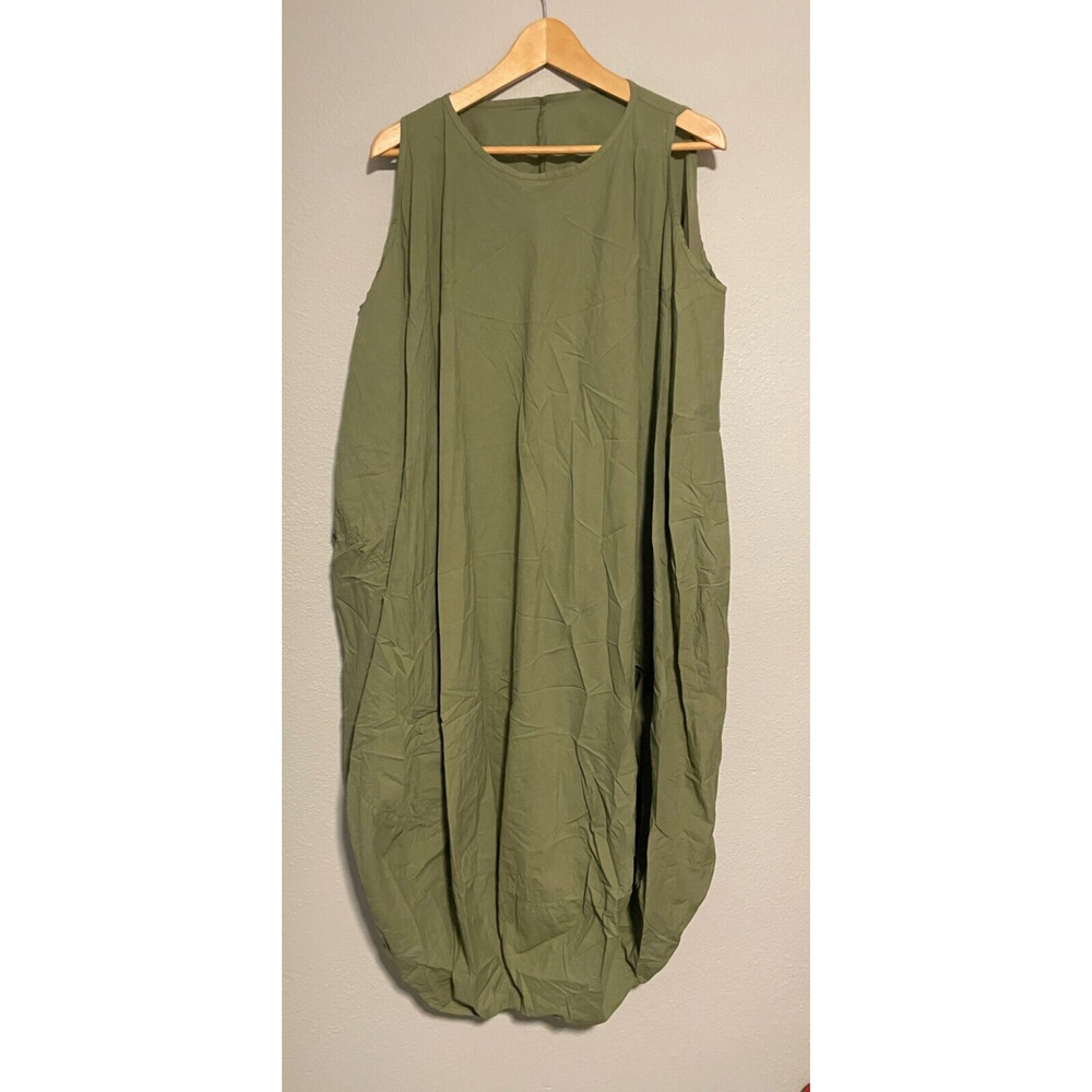 Elegant Olive Green Maxi Dress